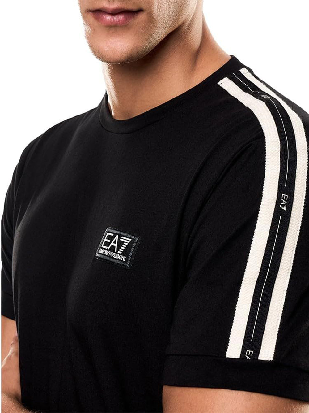 Ea7 Emporio Armani T-shirt Uomo Mod. 7M000956 AF10375 UC001 Nero