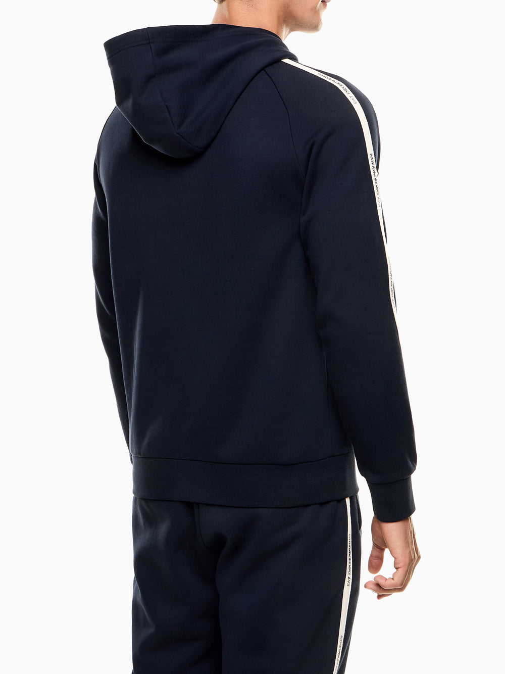 Felpa Cappuccio Ea7 da Uomo - Blu