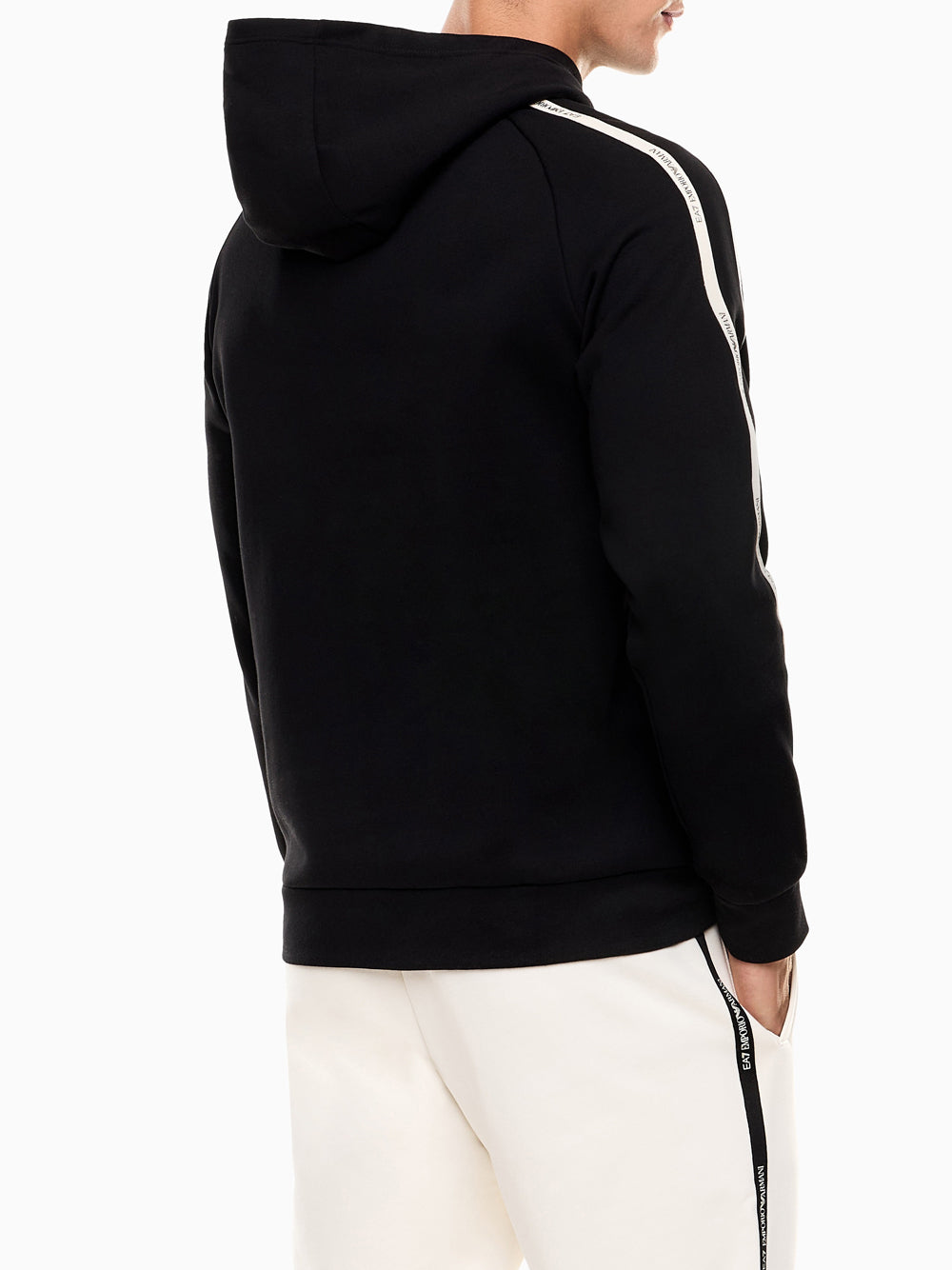 Felpa Cappuccio Ea7 da Uomo - Nero