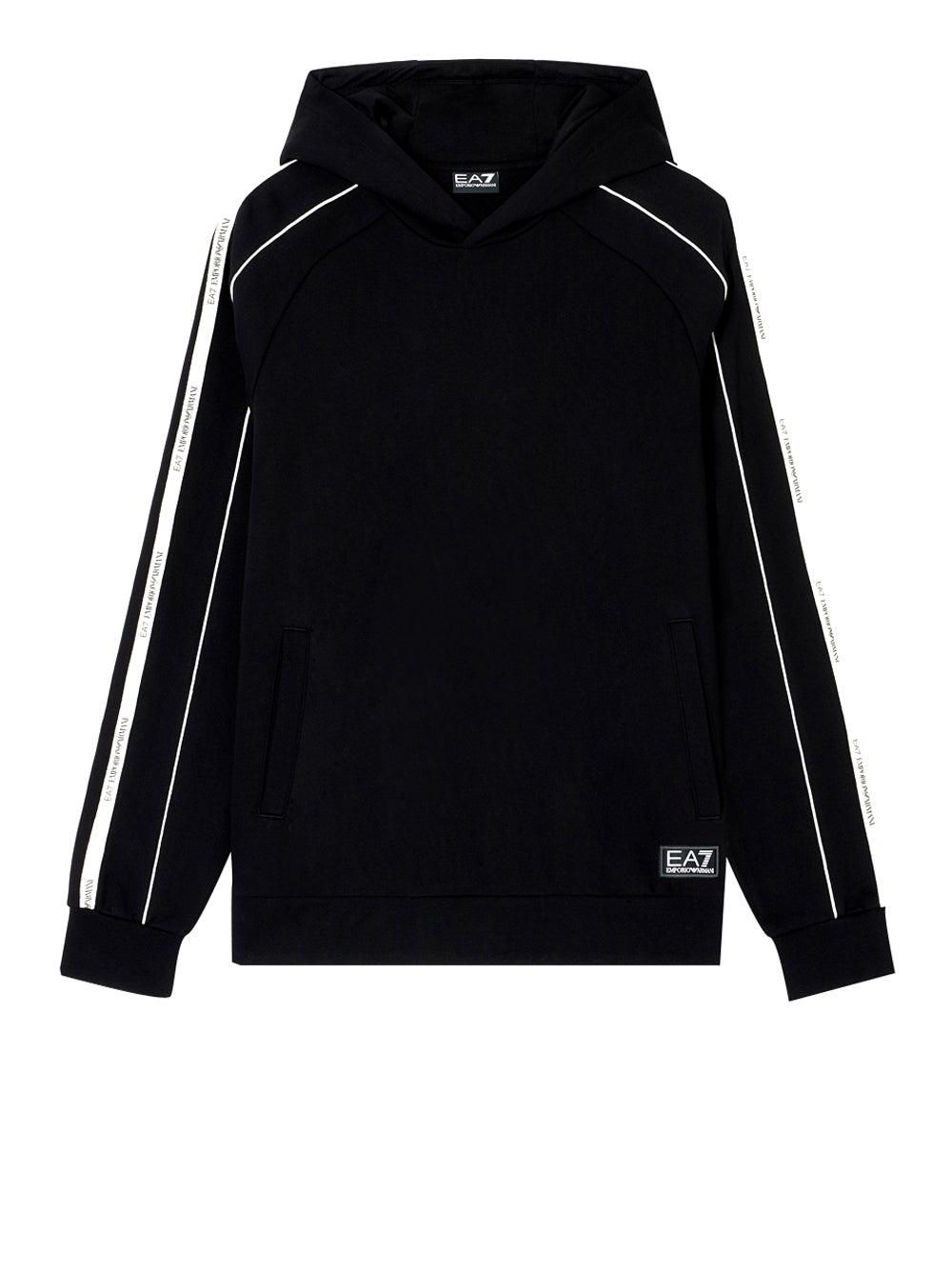 Felpa Cappuccio Ea7 da Uomo - Nero