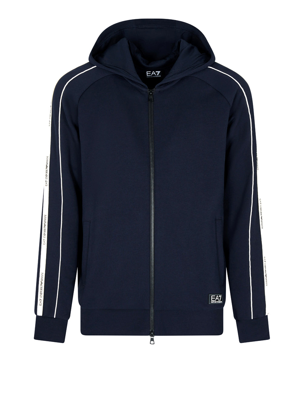 Felpa Zip Ea7 da Uomo - Blu