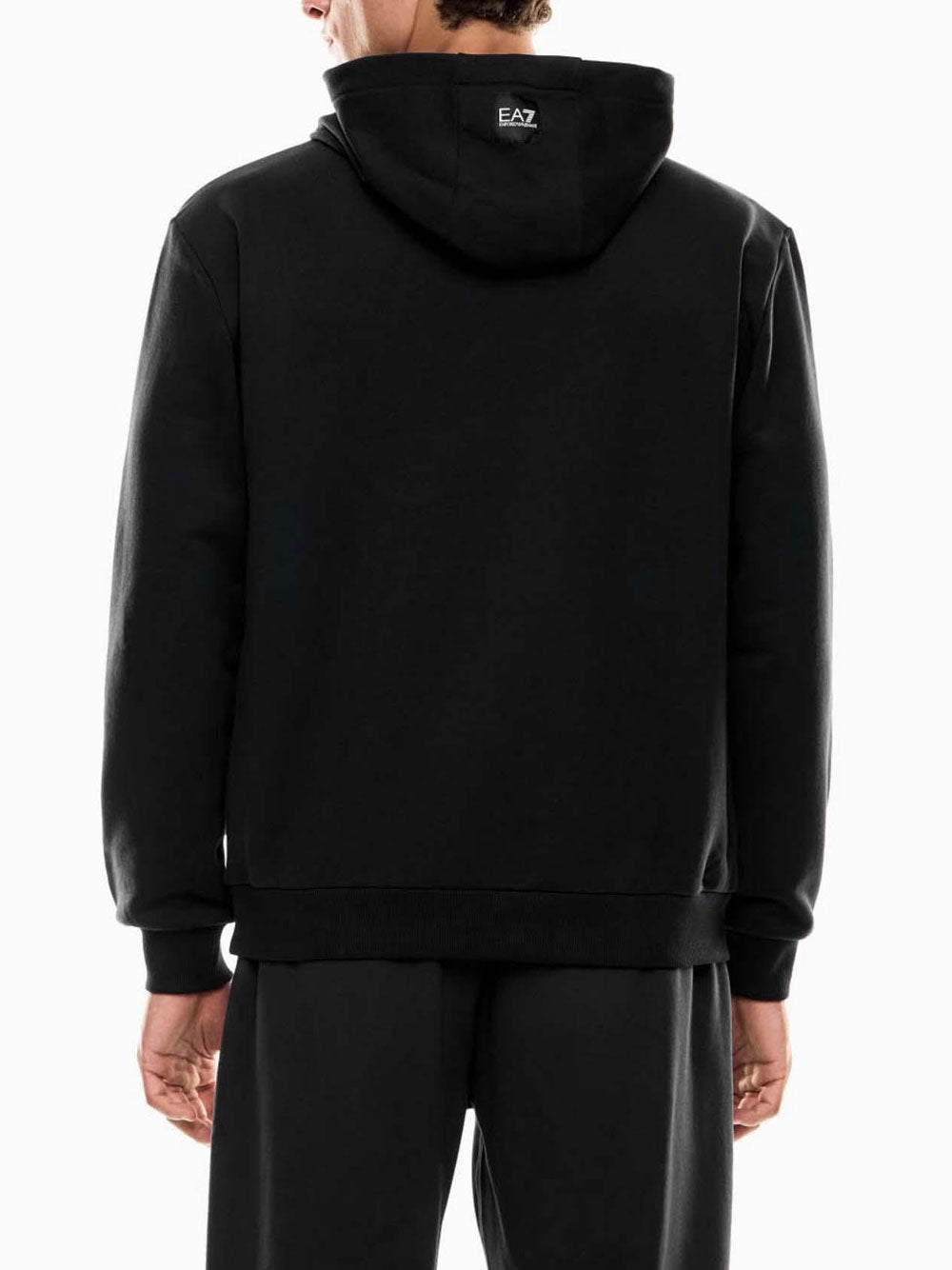 Felpa Cappuccio Ea7 da Uomo - Nero