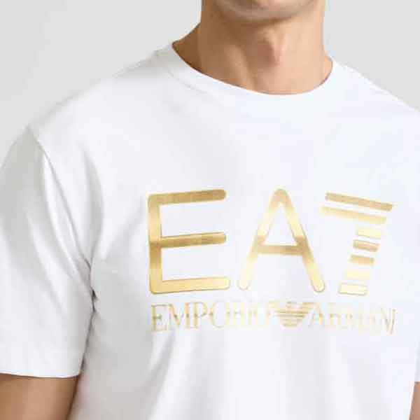 Ea7 Emporio Armani T-shirt Uomo Mod. 7M001189 AF17789 U0002 Bianco