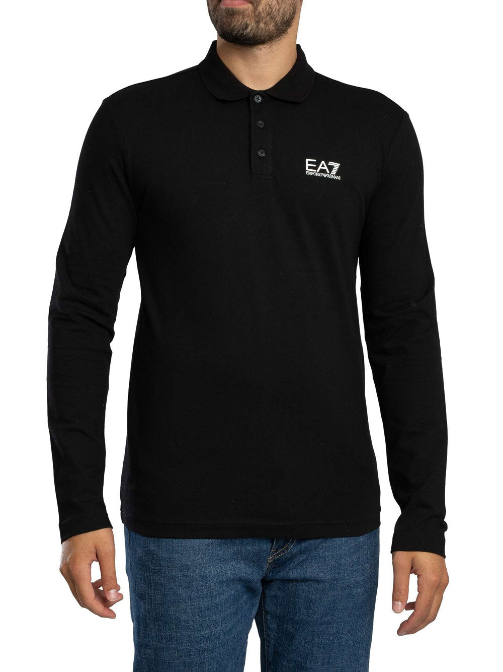 Polo Ea7 da Uomo - Nero