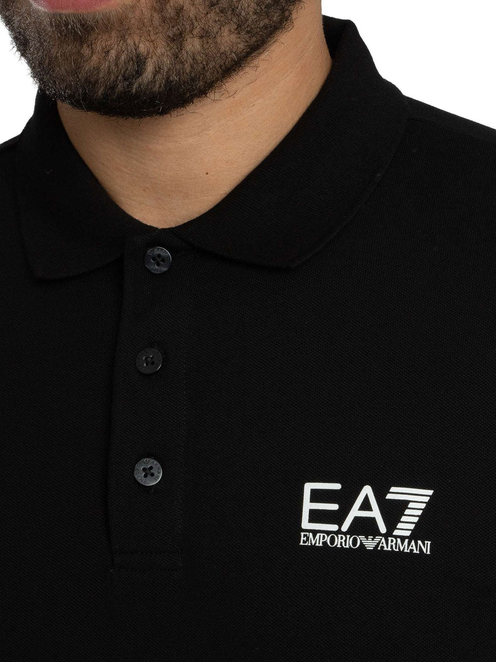 Polo Ea7 da Uomo - Nero