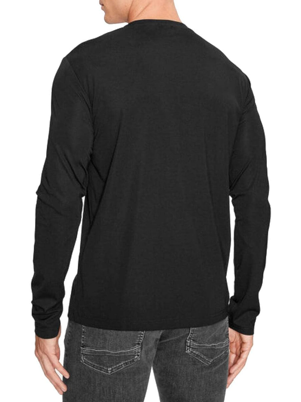 Ea7 Emporio Armani T-shitr Manica Lunga Uomo Mod. 8NPT17 PJRGZ 1200 Nero