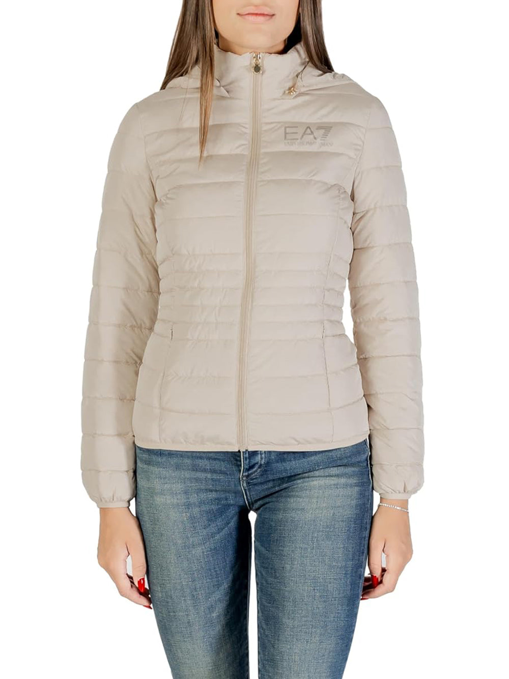 Ea7 Emporio Armani Giubbotto corto Donna Mod. 8NTB23 TNF8Z U1046 Beige