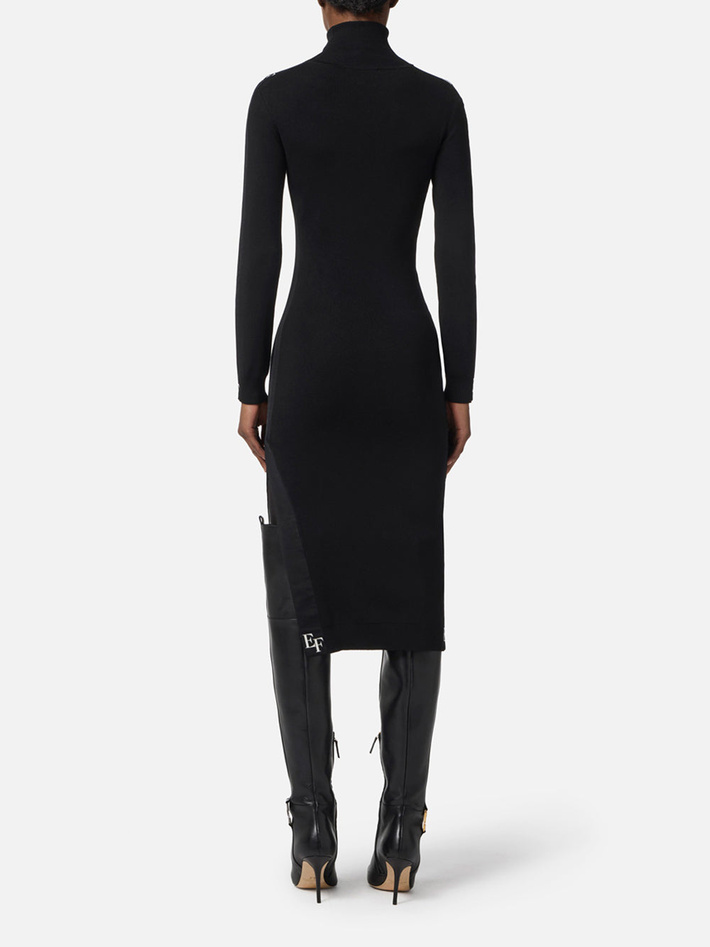 Vestito Midi Elisabetta Franchi da Donna - Nero