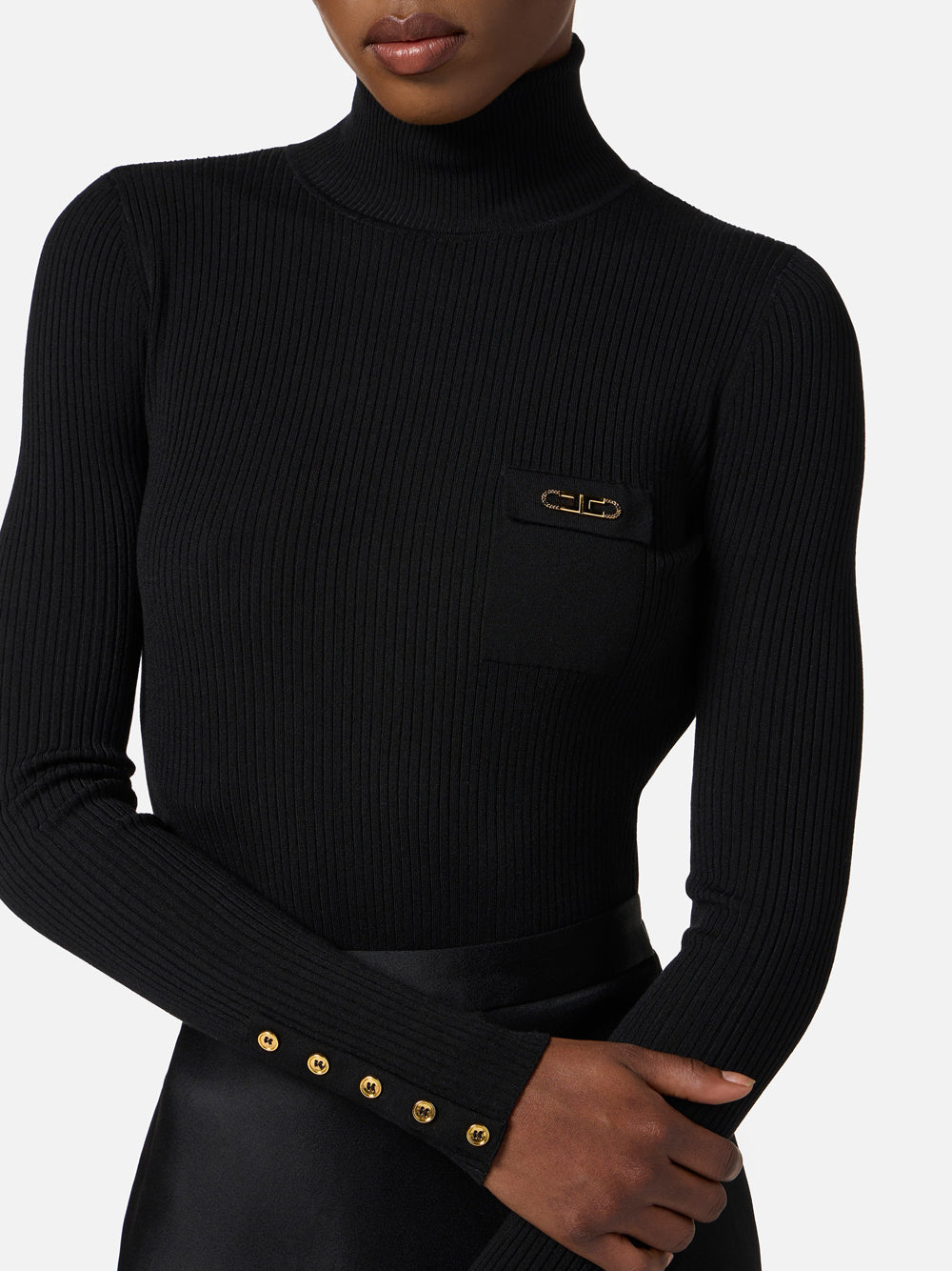 Vestito Midi Elisabetta Franchi da Donna - Nero