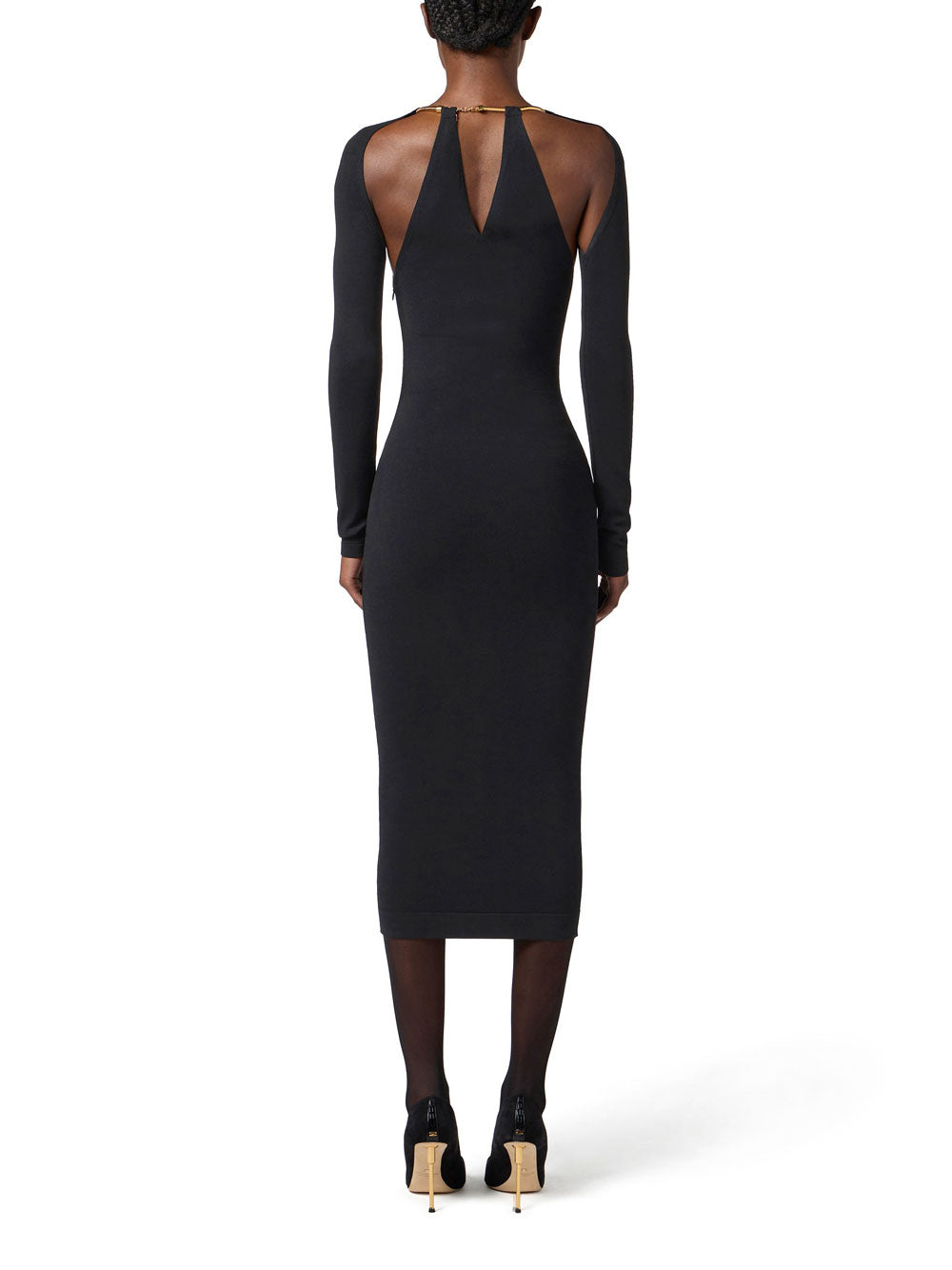 Vestito Midi Elisabetta Franchi da Donna - Nero