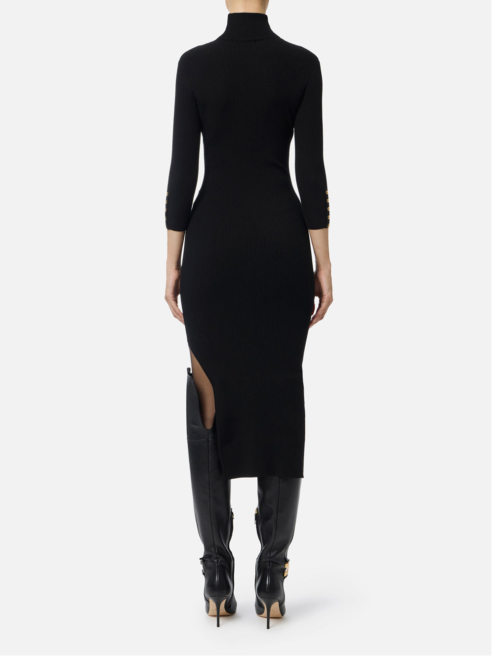 Vestito Midi Elisabetta Franchi da Donna - Nero