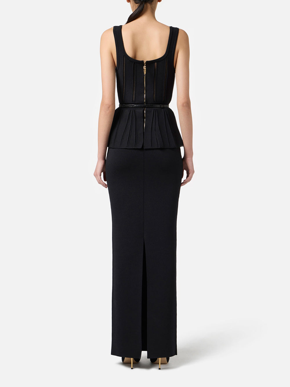 Vestito Longuette Elisabetta Franchi da Donna - Nero