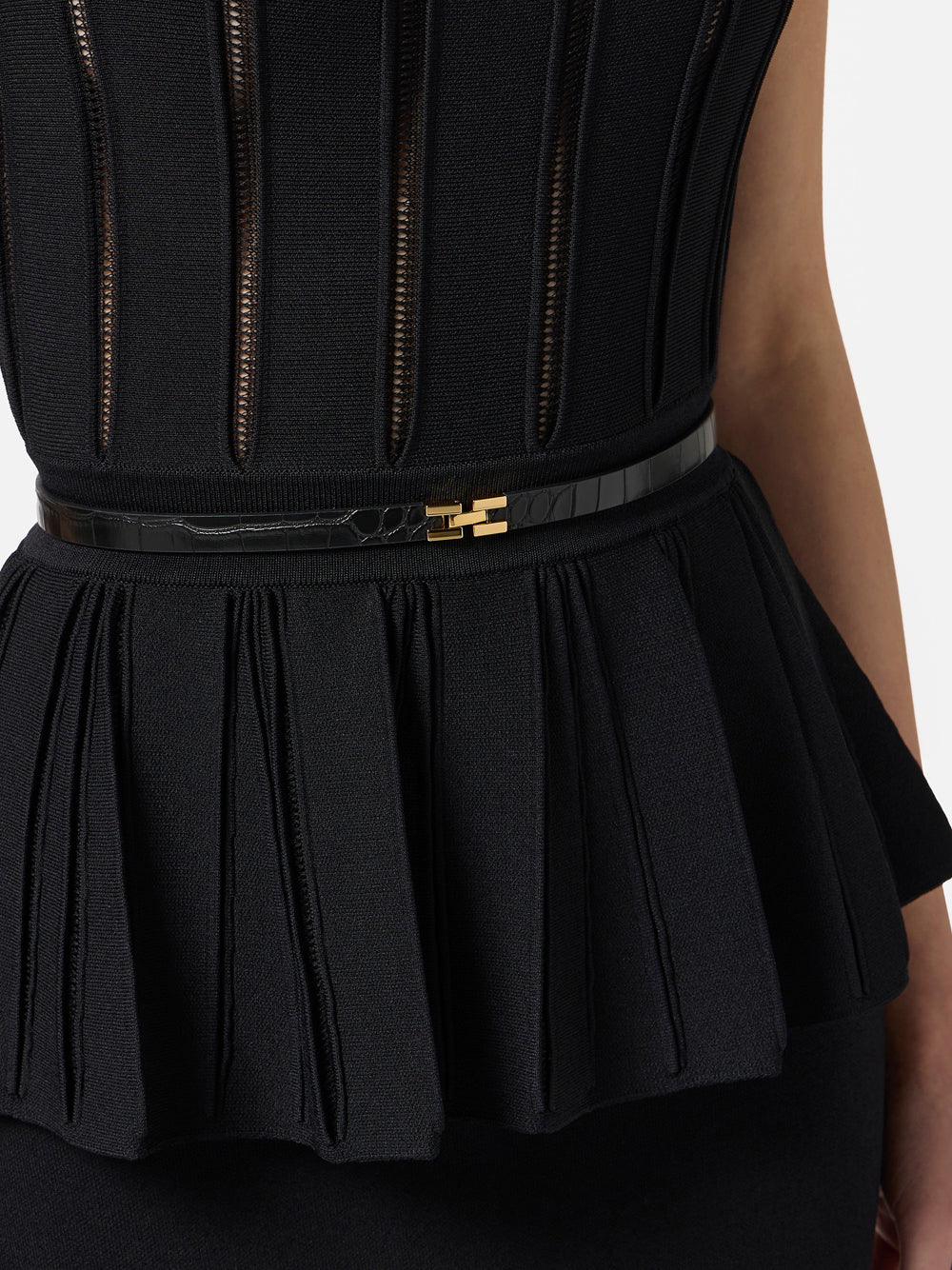 Vestito Longuette Elisabetta Franchi da Donna - Nero