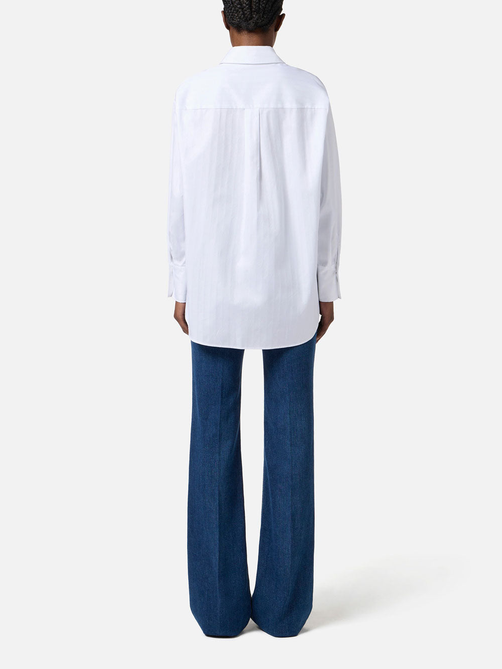 Camicia Elisabetta Franchi Oversized da Donna - Bianco