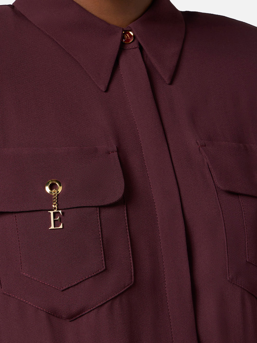 Camicia Elisabetta Franchi da Donna - Merlot Bordeaux