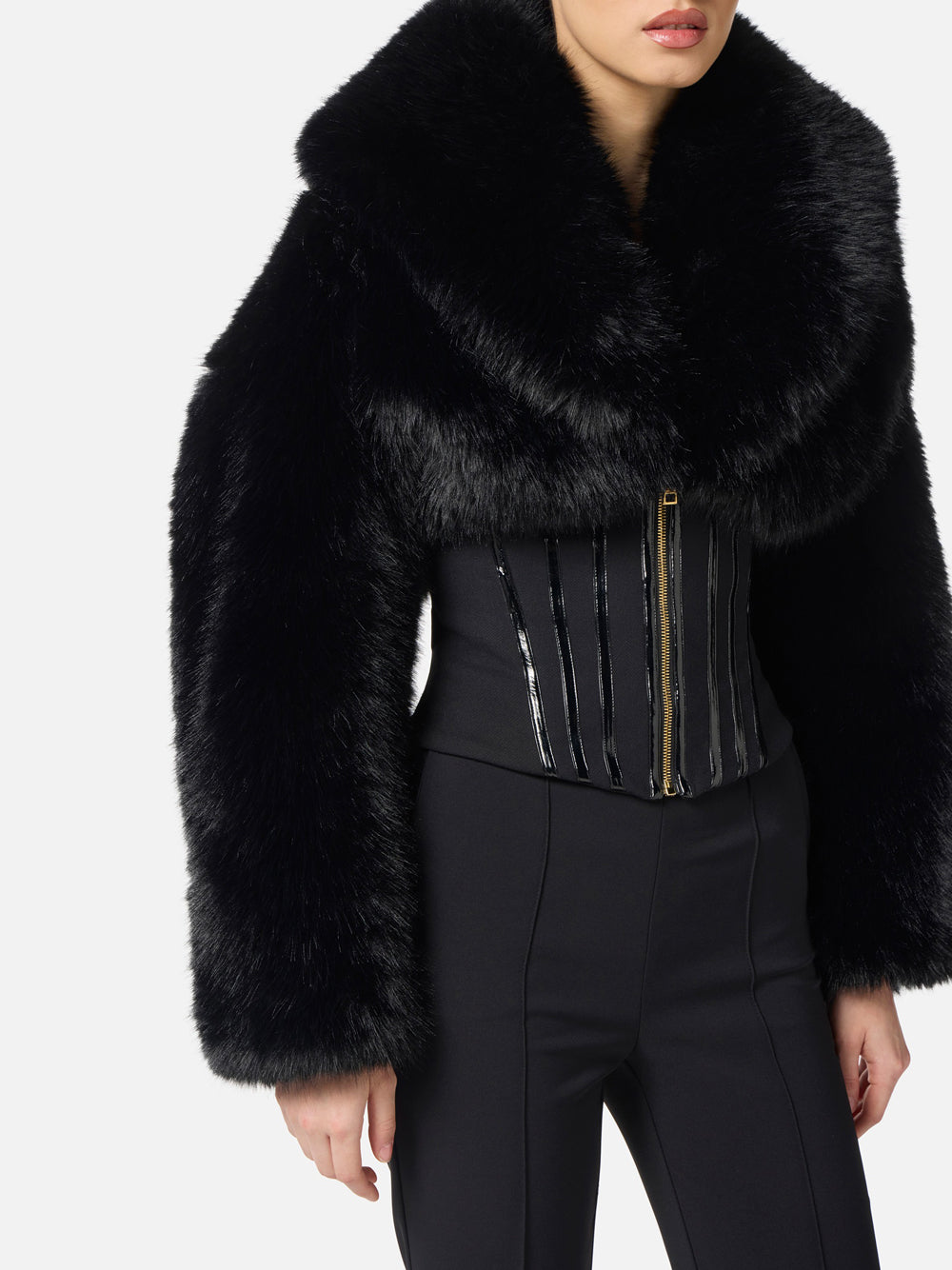 Pelliccia Elisabetta Franchi da Donna - Nero