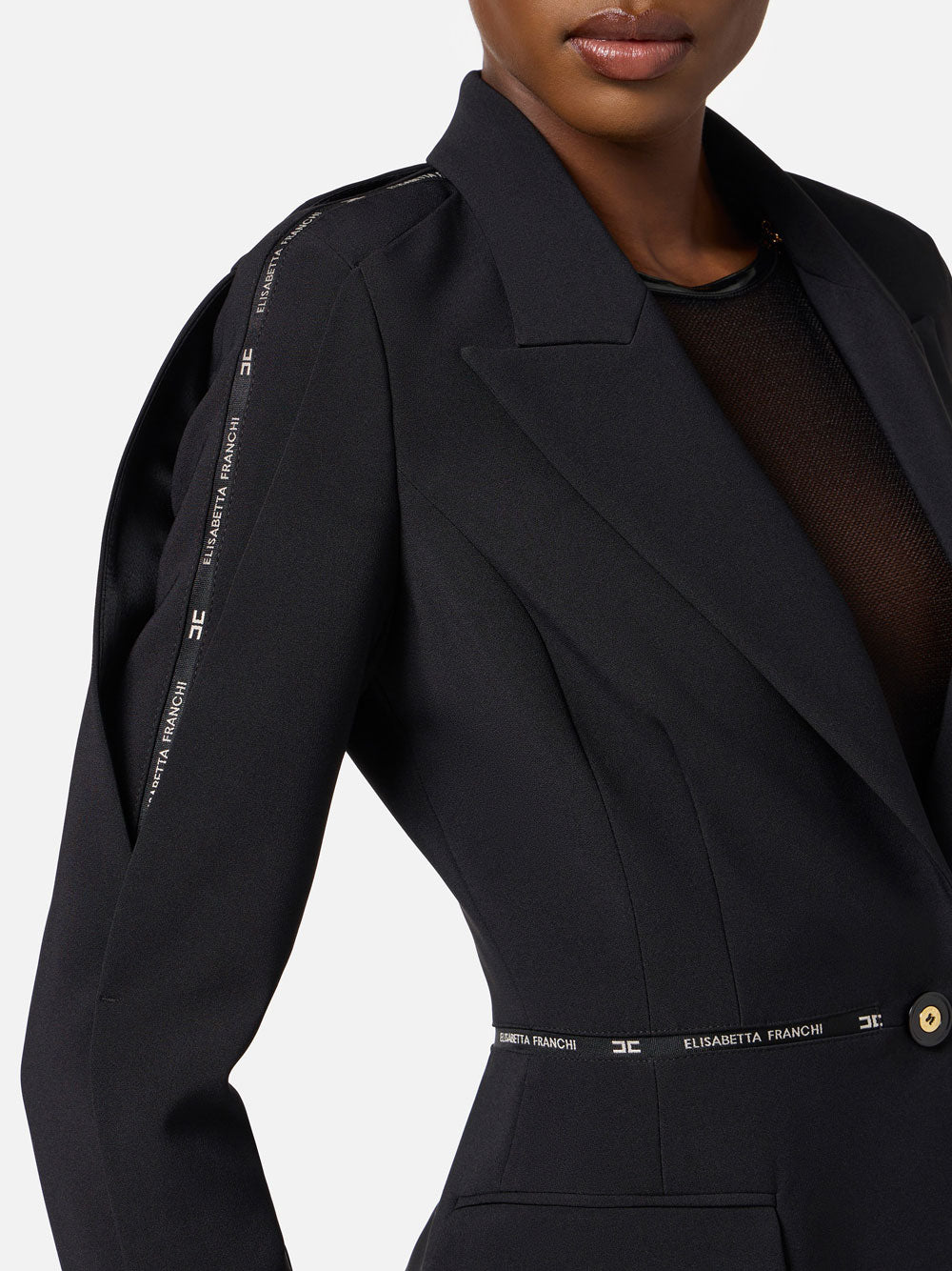 Blazer Elisabetta Franchi da Donna - Nero