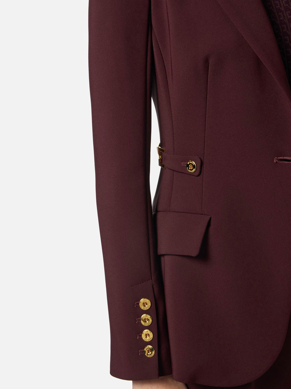 Blazer Elisabetta Franchi da Donna - Merlot Bordeaux
