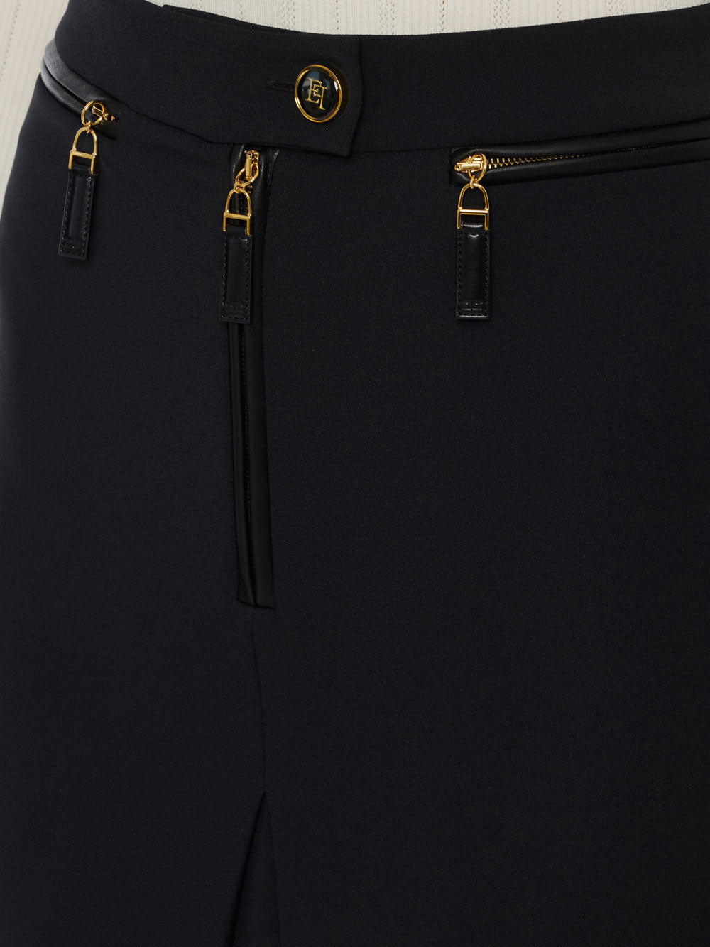 Gonna Mini Elisabetta Franchi da Donna - Nero