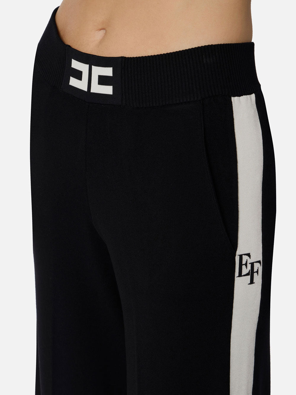 Pantalone Palazzo Elisabetta Franchi da Donna - Nero