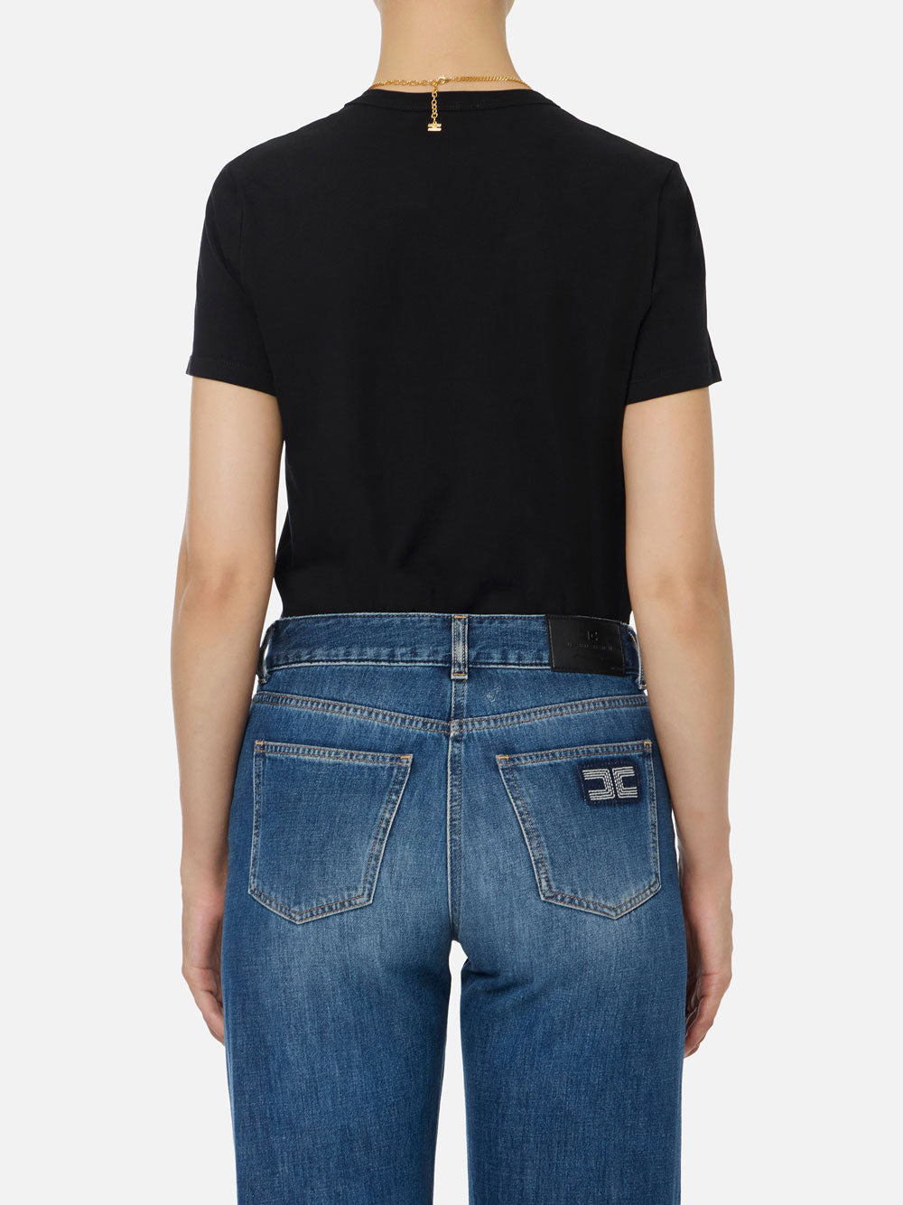 T-shirt Elisabetta Franchi da Donna - Nero