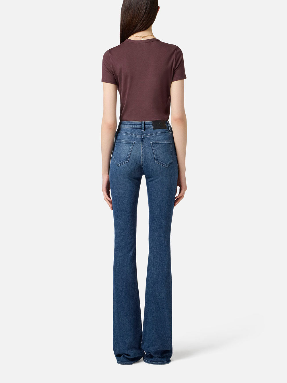 T-shirt Elisabetta Franchi da Donna - Merlot Bordeaux