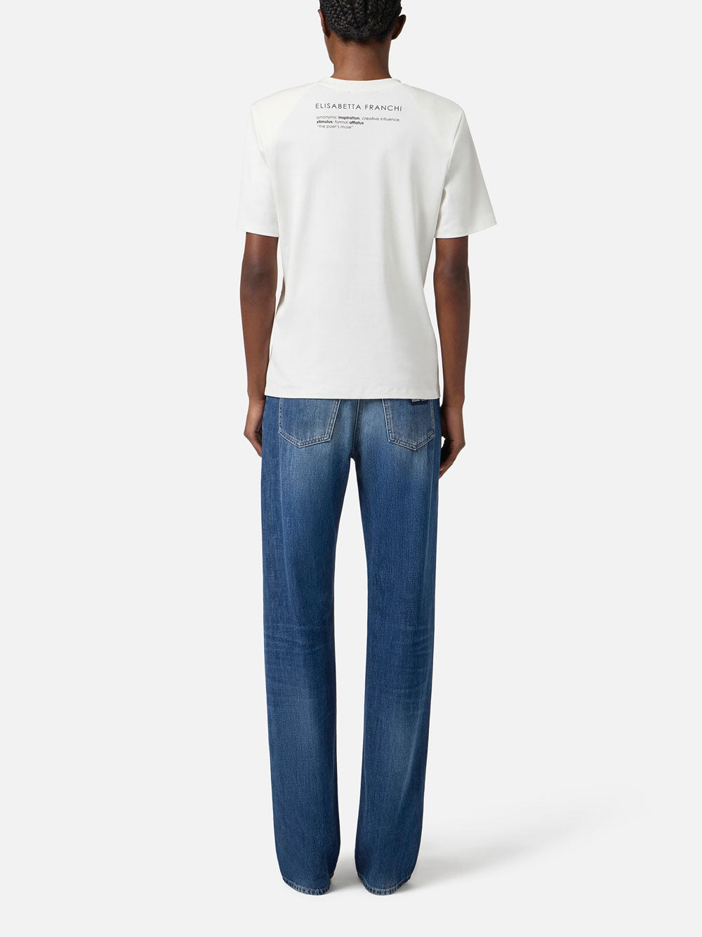 T-shirt Elisabetta Franchi da Donna - Gesso Avorio
