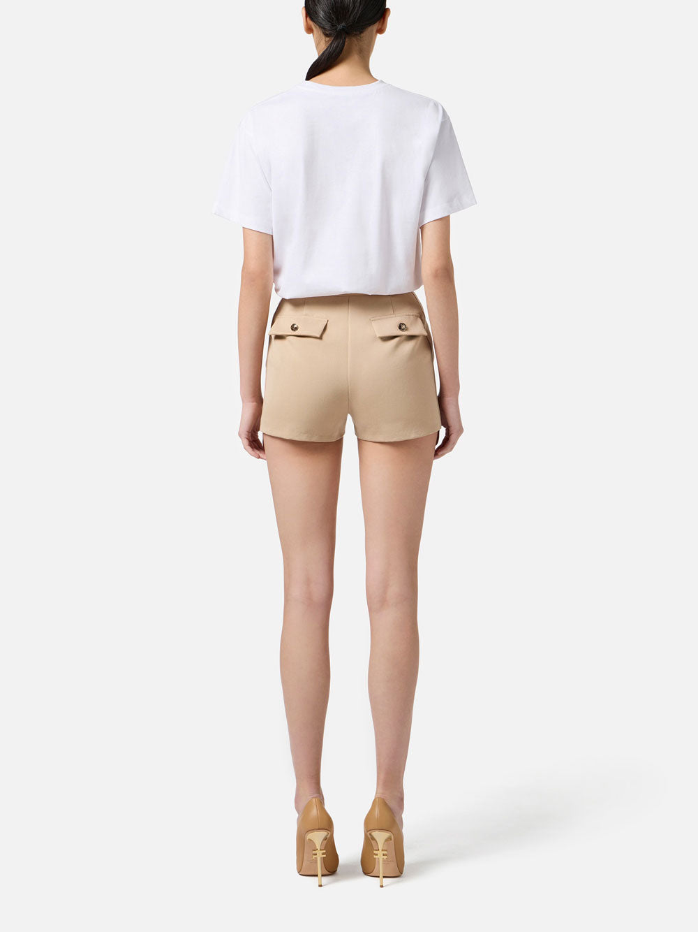 T-shirt Elisabetta Franchi da Donna - Gesso Avorio
