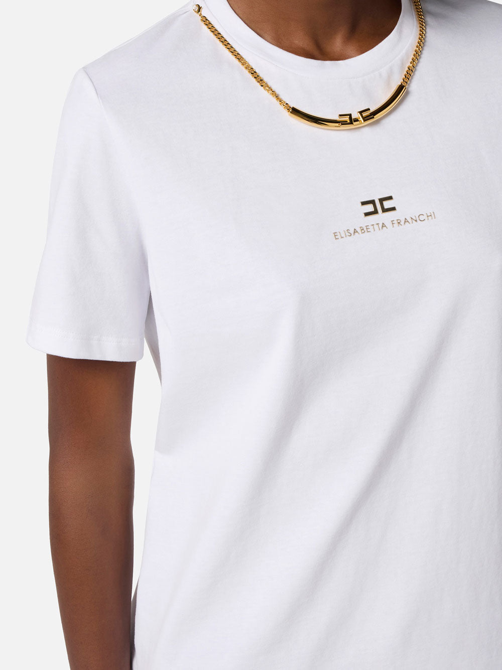 T-shirt Elisabetta Franchi da Donna - Gesso Avorio