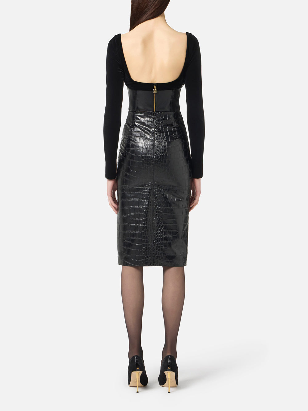Top Elisabetta Franchi da Donna - Nero