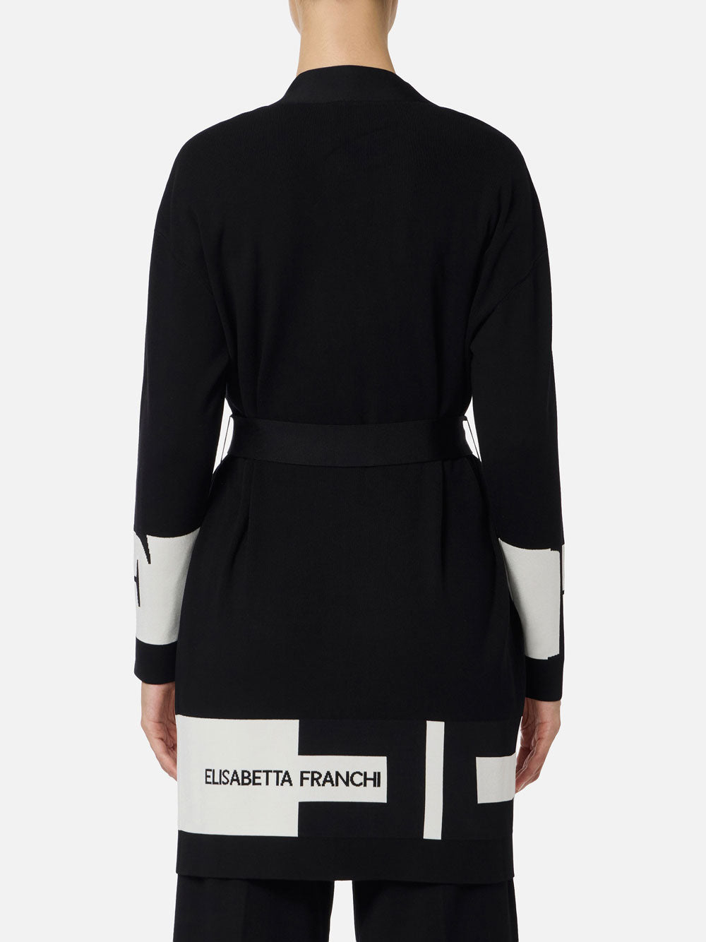 Cardigan Elisabetta Franchi da Donna - Milk Nero