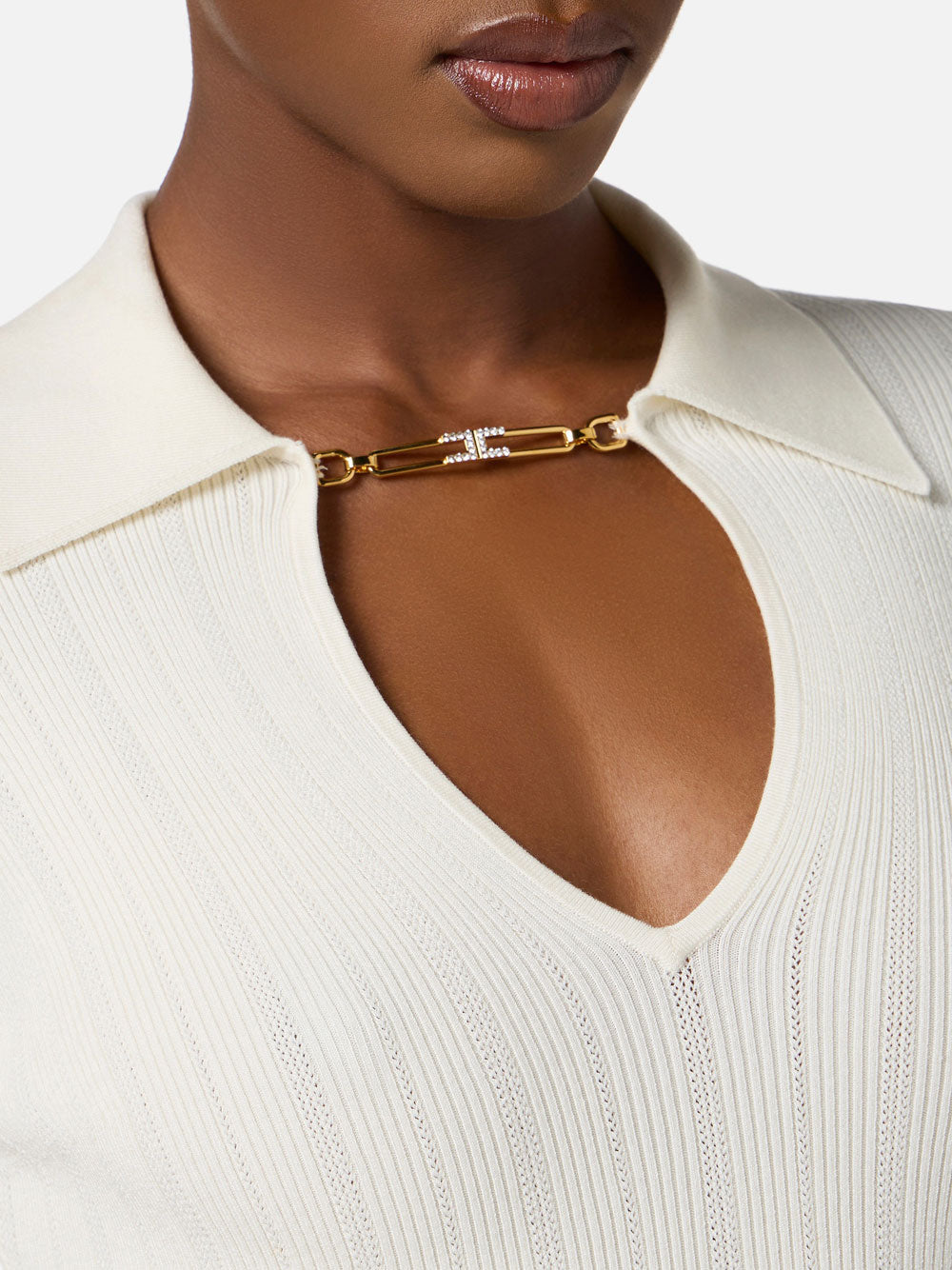 Maglia Elisabetta Franchi da Donna - Milk Bianco