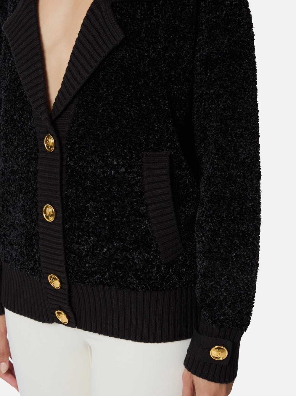 Cardigan Elisabetta Franchi da Donna - Nero