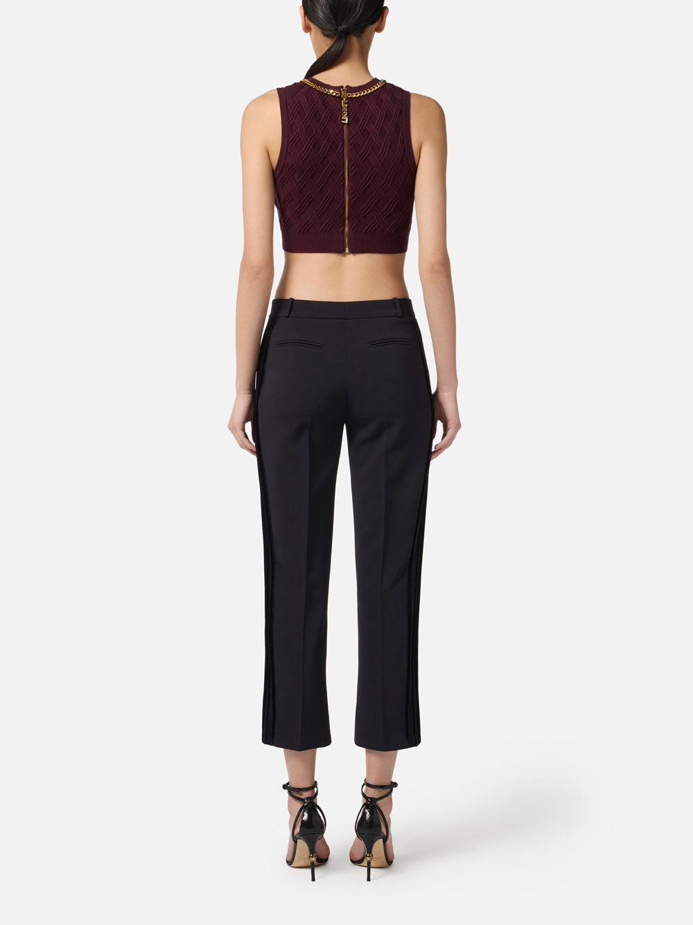 Pantalone Capri Elisabetta Franchi da Donna - Nero