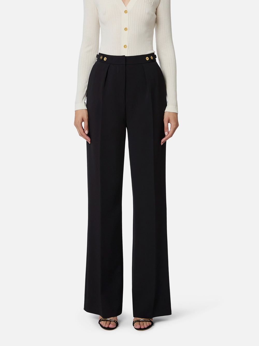 Pantalone Straight Elisabetta Franchi da Donna - Nero