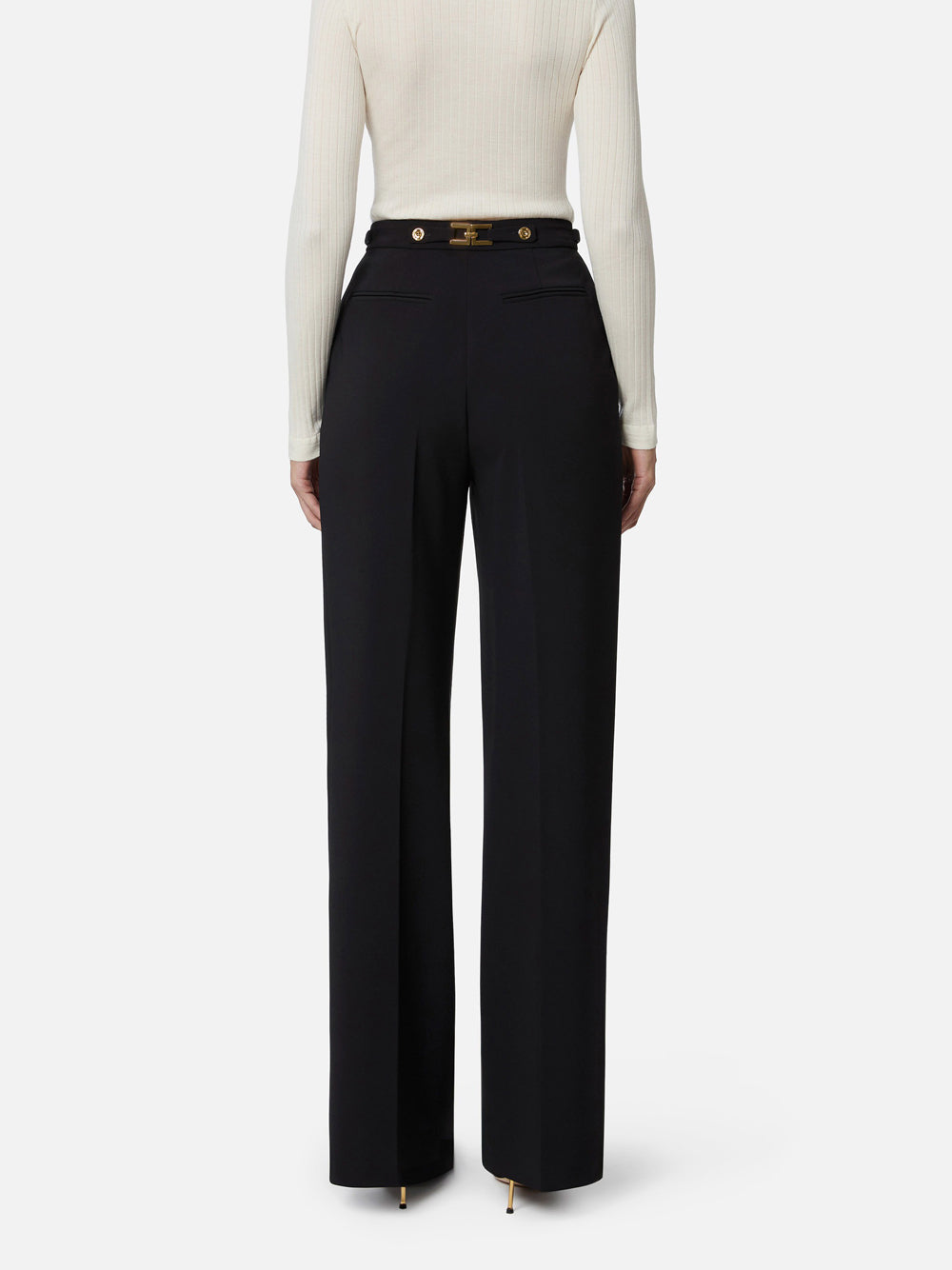 Pantalone Straight Elisabetta Franchi da Donna - Nero
