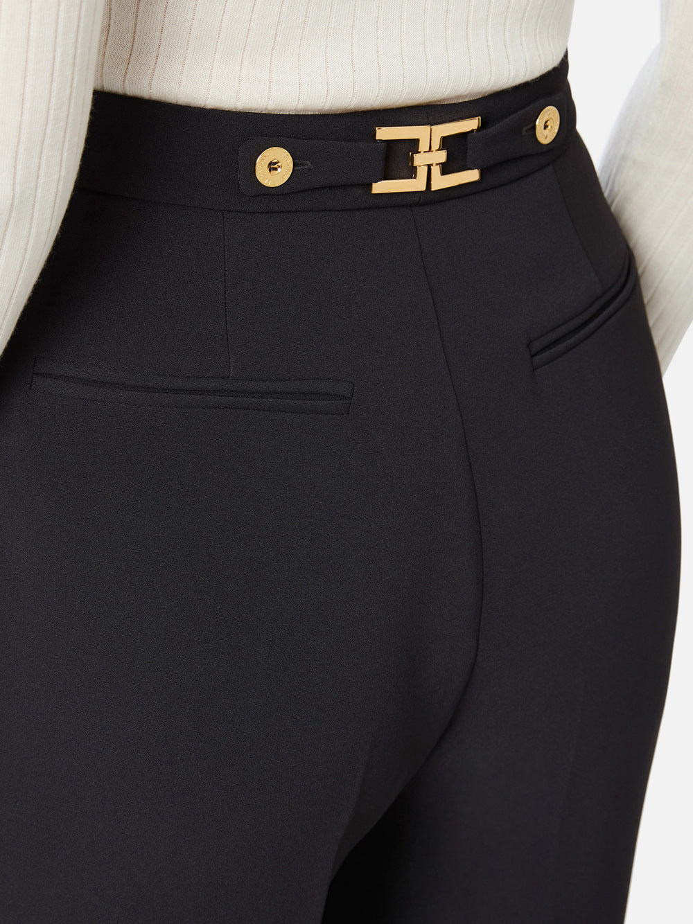 Pantalone Straight Elisabetta Franchi da Donna - Nero