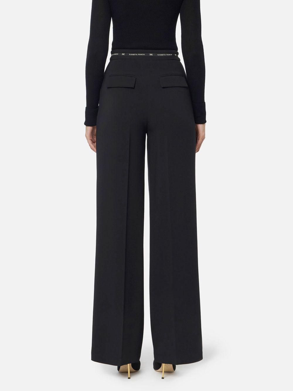 Pantalone Palazzo Elisabetta Franchi da Donna - Nero