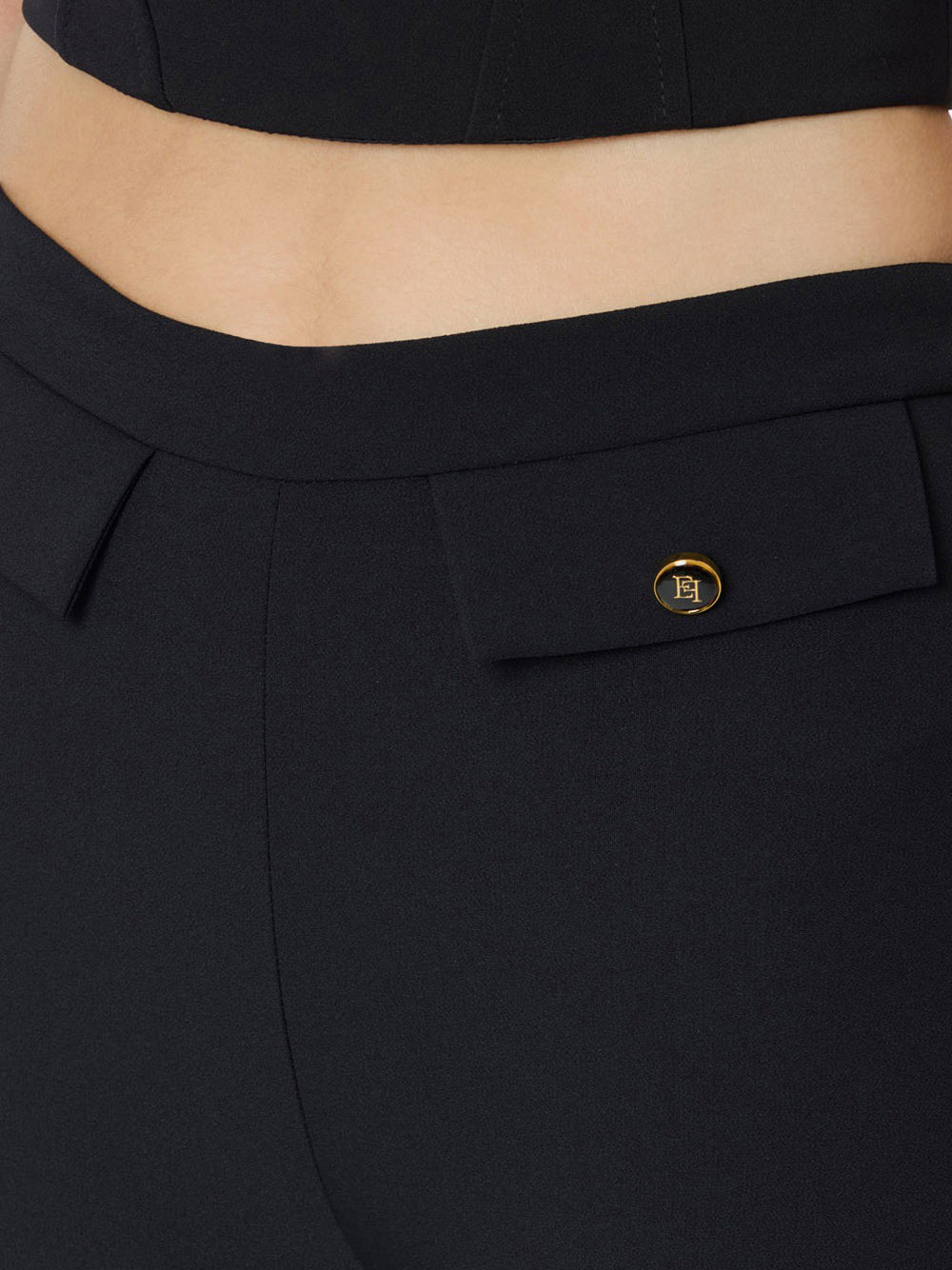 Pantalone Capri Elisabetta Franchi da Donna - Nero