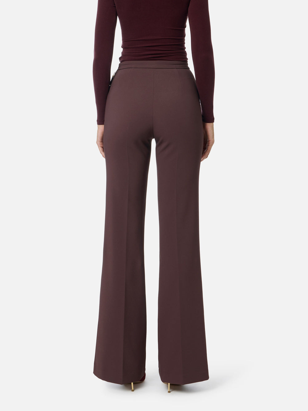 Pantalone Palazzo Elisabetta Franchi da Donna - Merlot Bordeaux