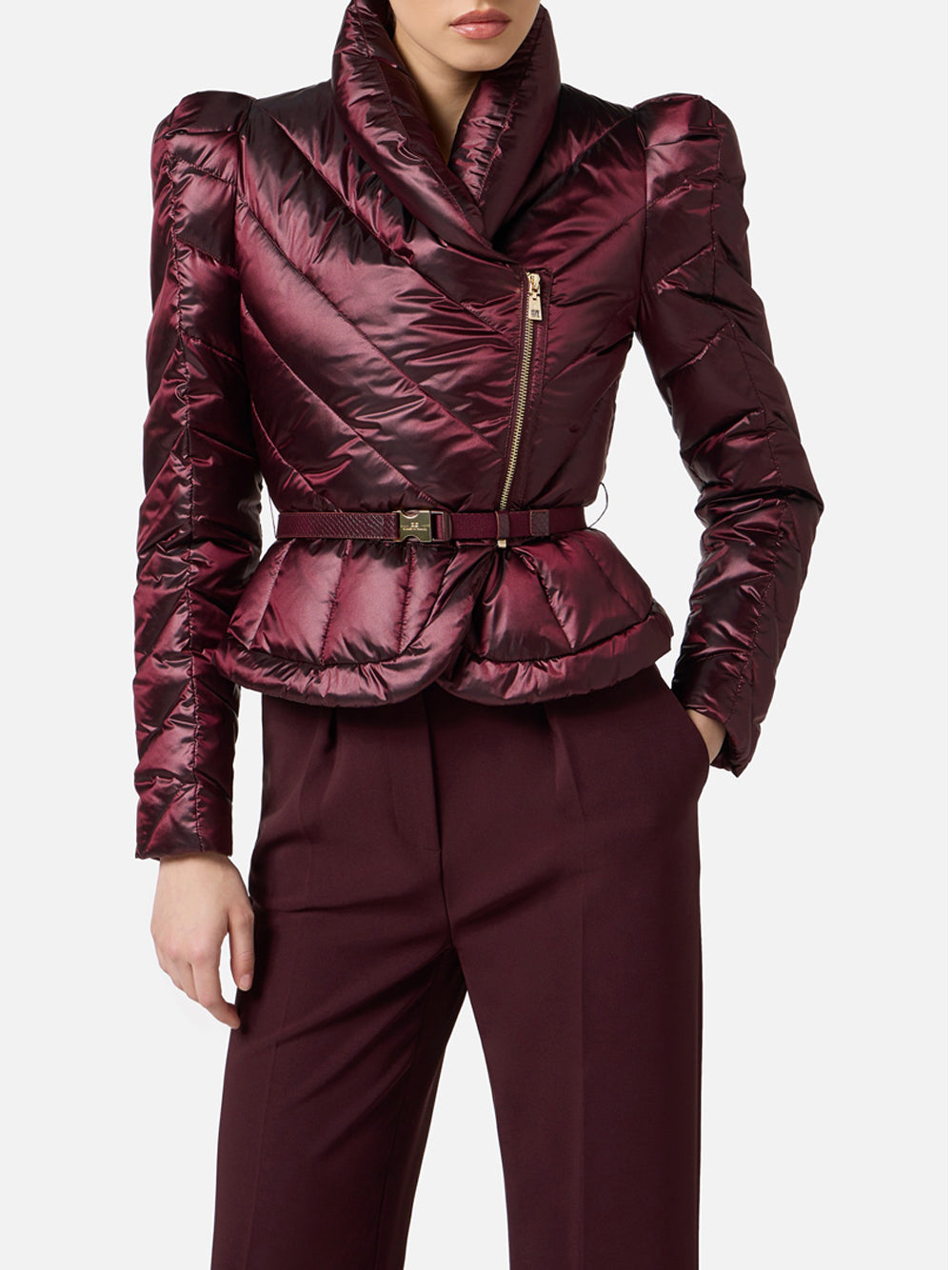 Piumino Elisabetta Franchi da Donna - Merlot Bordeaux