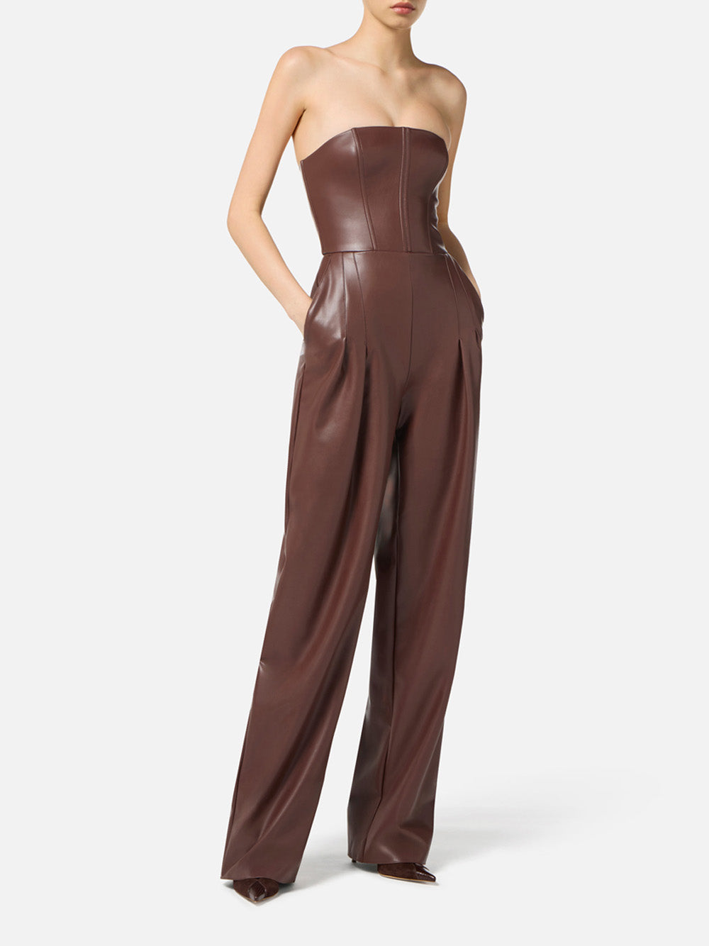 Jumpsuit Elisabetta Franchi da Donna - Coffee Marrone