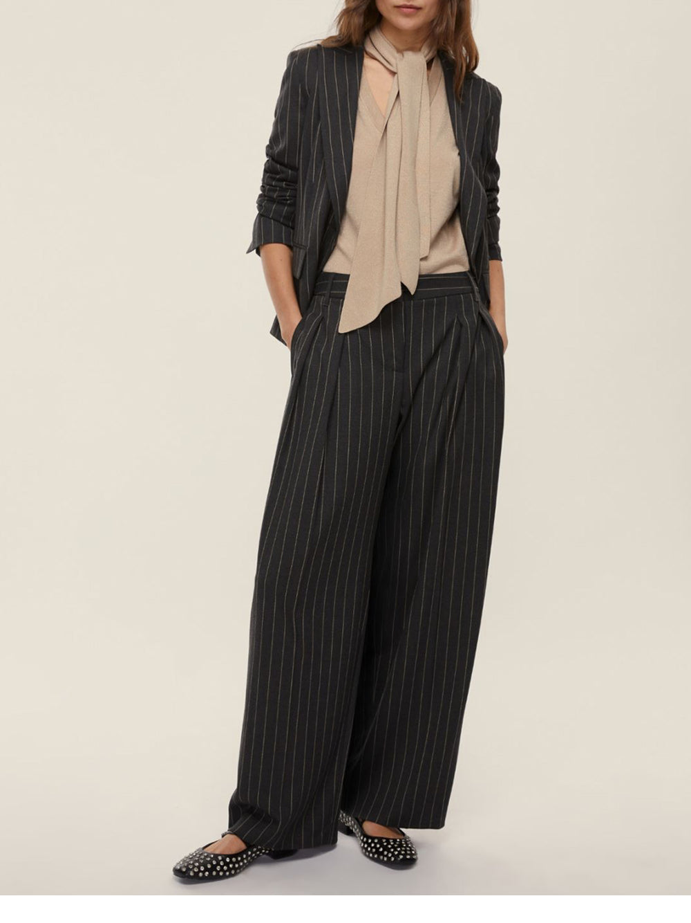 Pantalone Straight Emme Marella Ubalda da Donna - Grigio