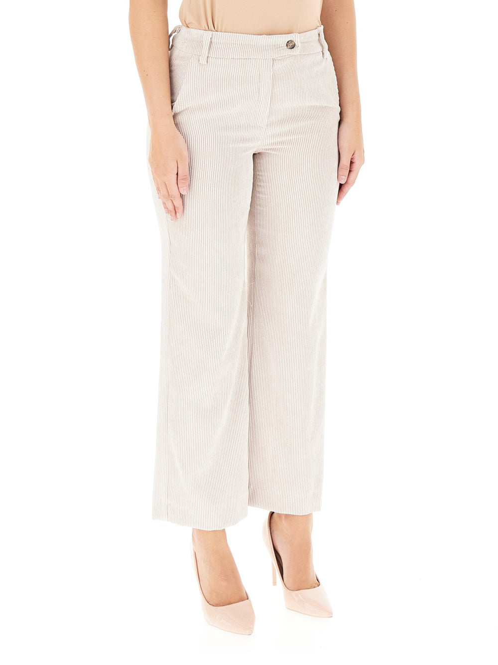 Pantalone Palazzo Emme Marella Destino da Donna - Bianco