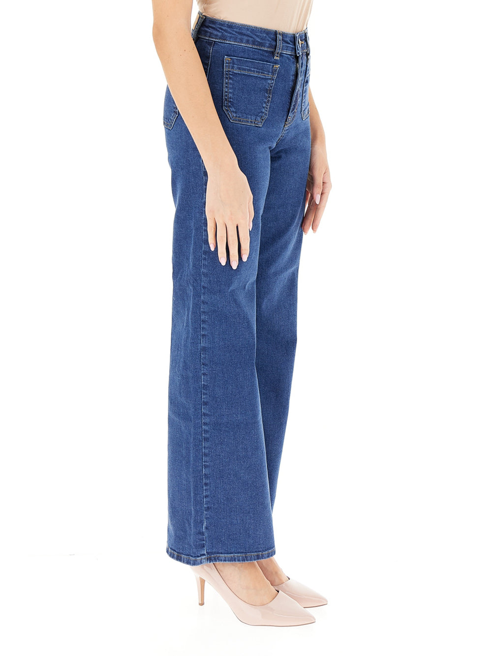 Jeans Wide Emme Marella Palma da Donna - Denim