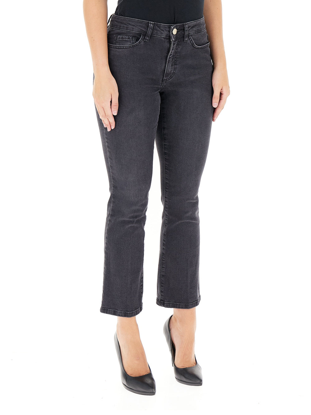 Jeans Tapered Emme Marella Ibisco da Donna - Nero