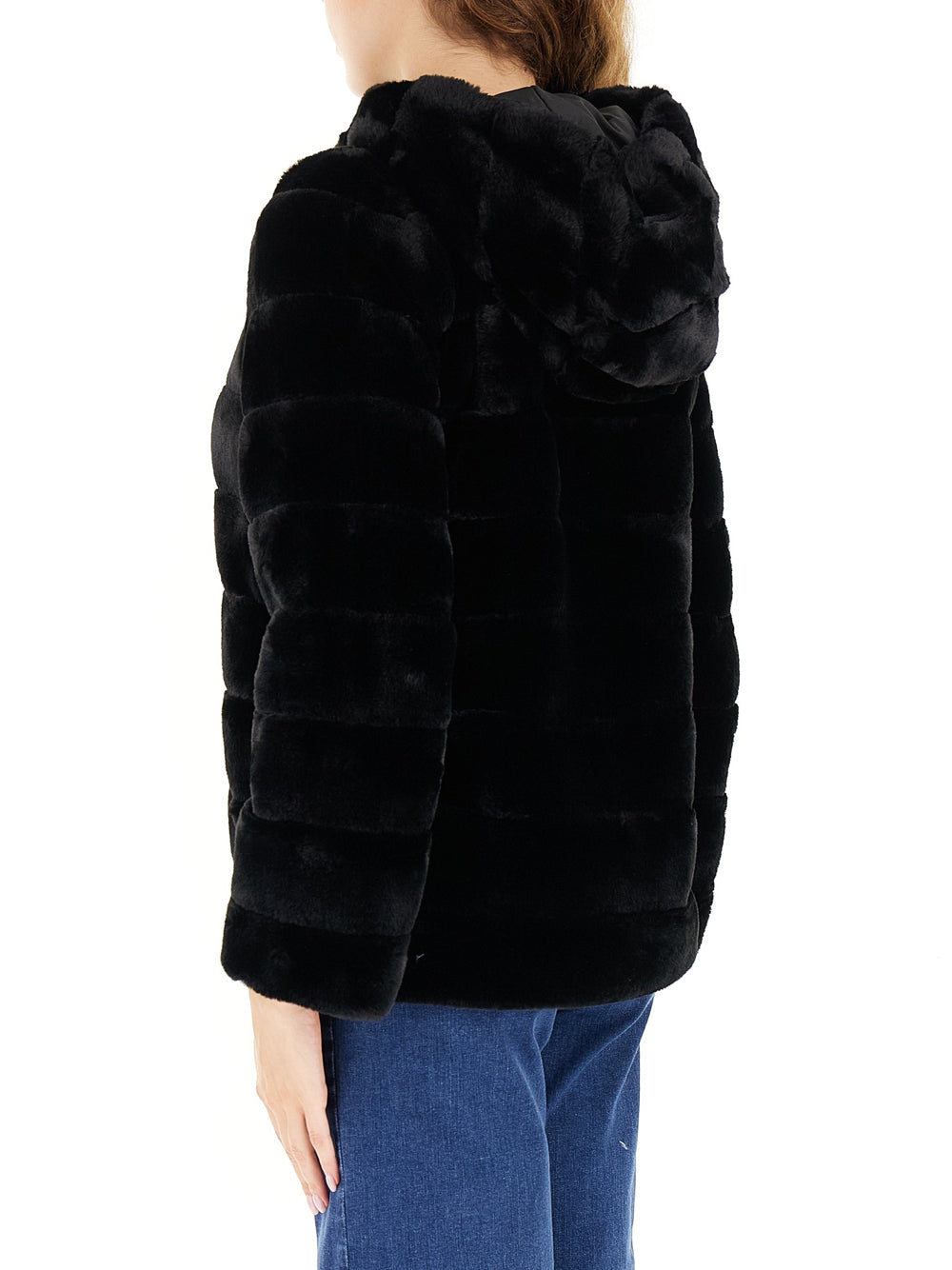 Pelliccia Emme Marella Ecologica Sem da Donna - Nero