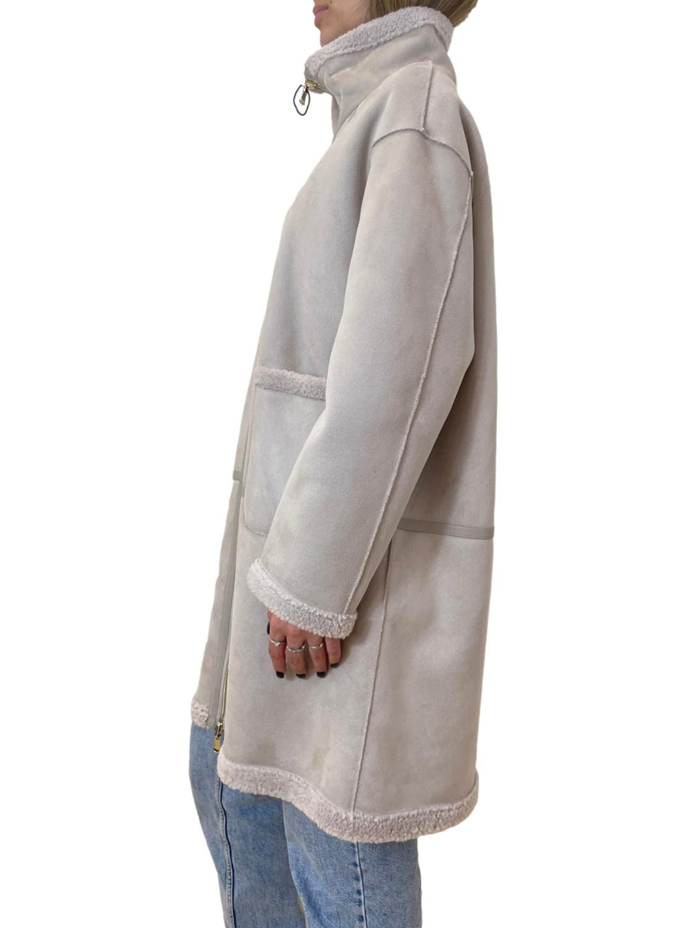 Cappotto Emme Marella Pilade da Donna - Avorio