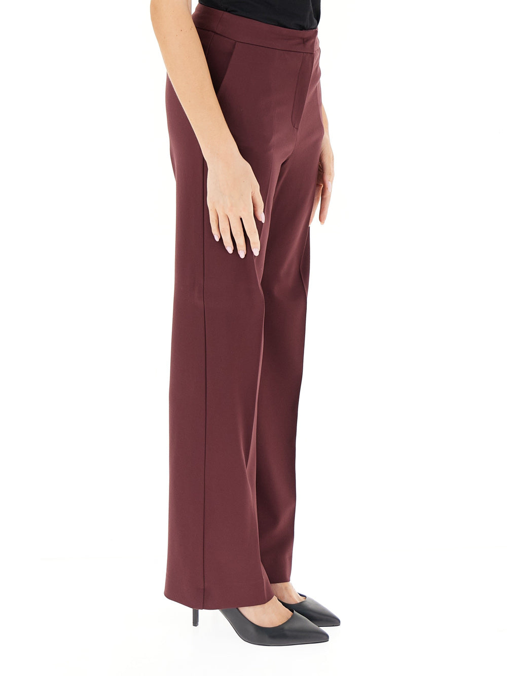 Pantalone Straight Emme Marella Palace da Donna - Bordeaux