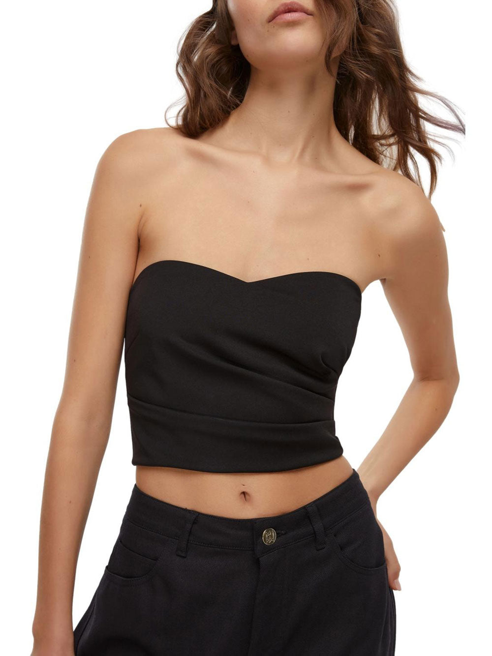 Top Emme Marella Vagone da Donna - Nero